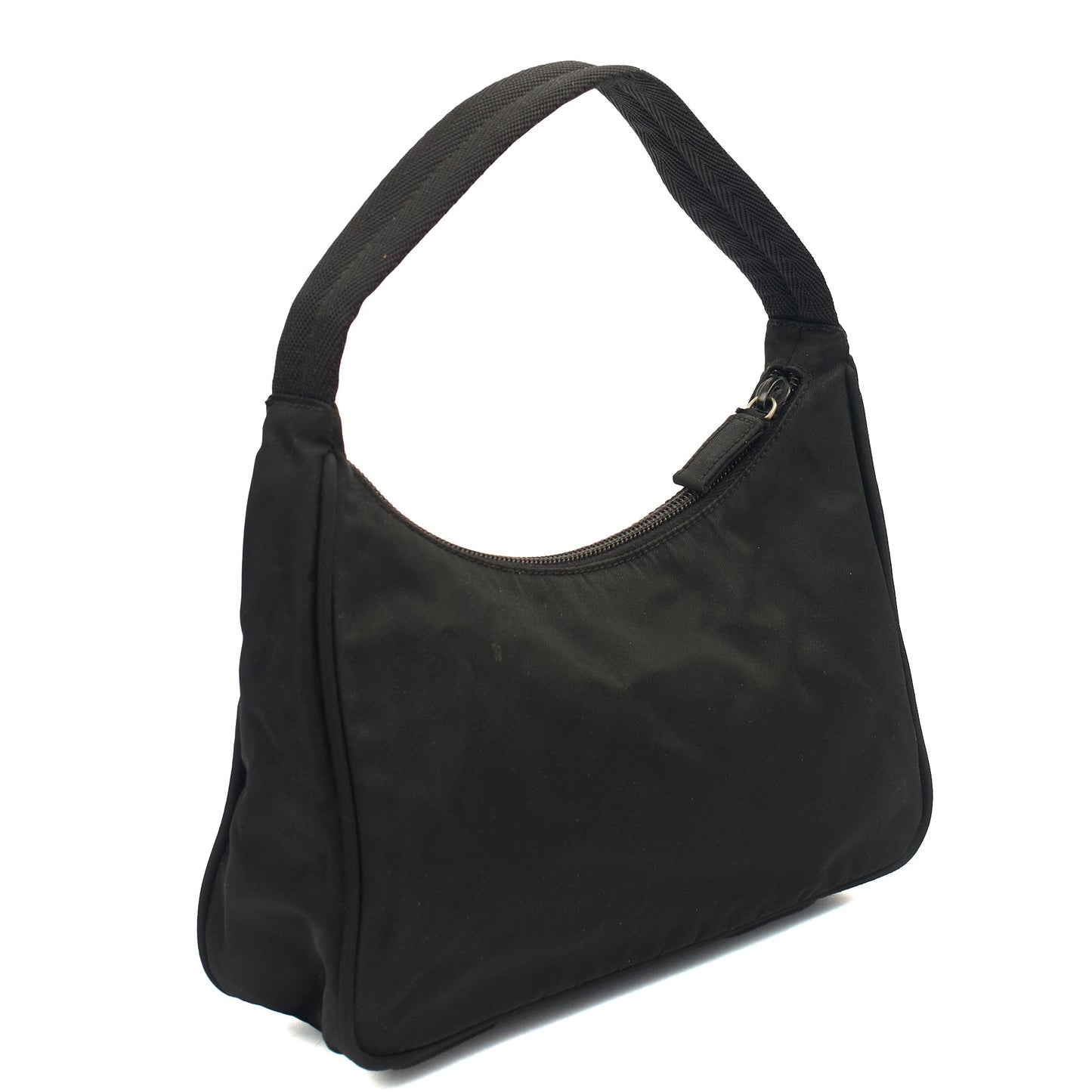 Prada Mini Bag Re-edition 2000 Nylon Mini Bag in Black, Nylon — Side View