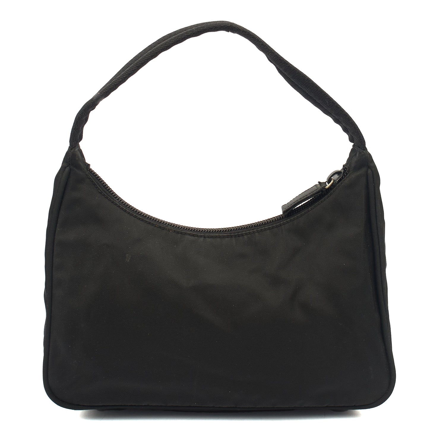 Prada Mini Bag Re-edition 2000 Nylon Mini Bag in Black, Nylon — Back View