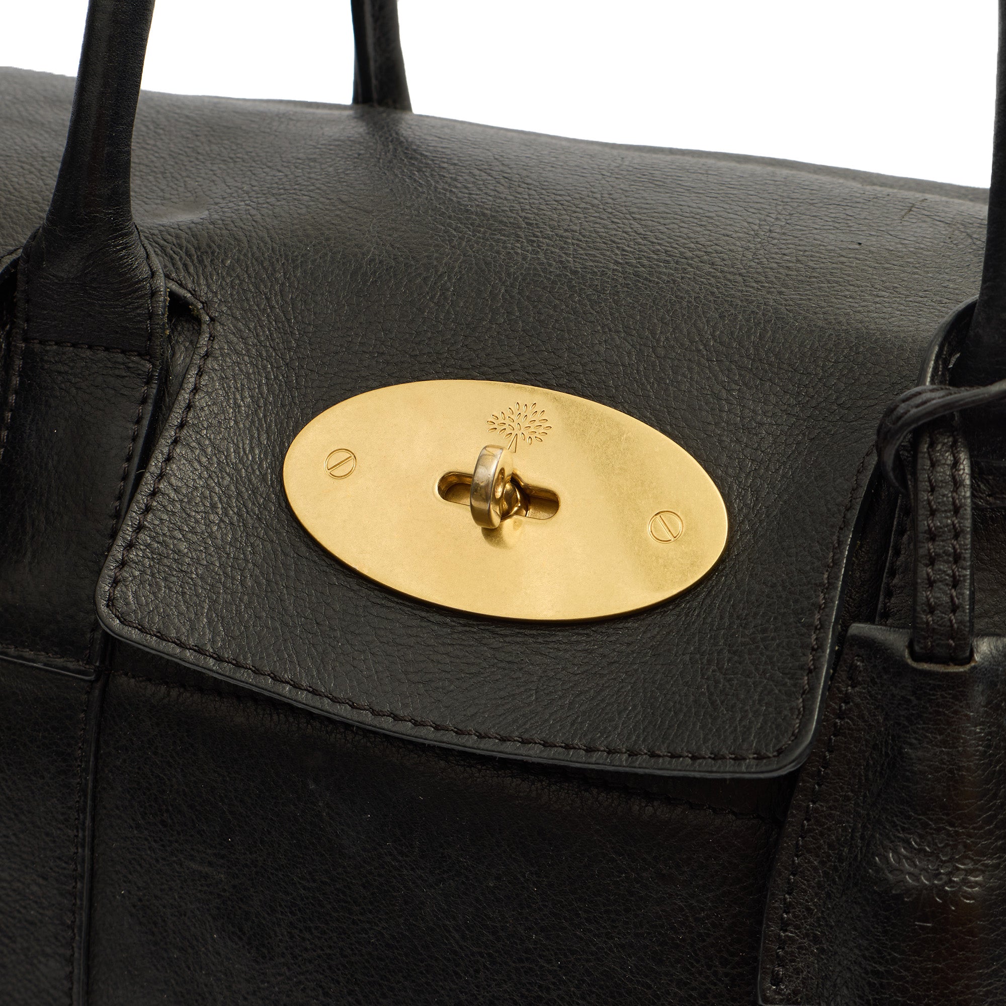 Mulberry Tote Bayswater Heritage in Black, Leather — Lifestyle View
