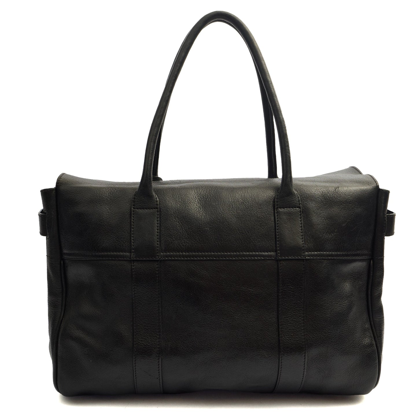 Mulberry Tote Bayswater Heritage in Black, Leather — Back View