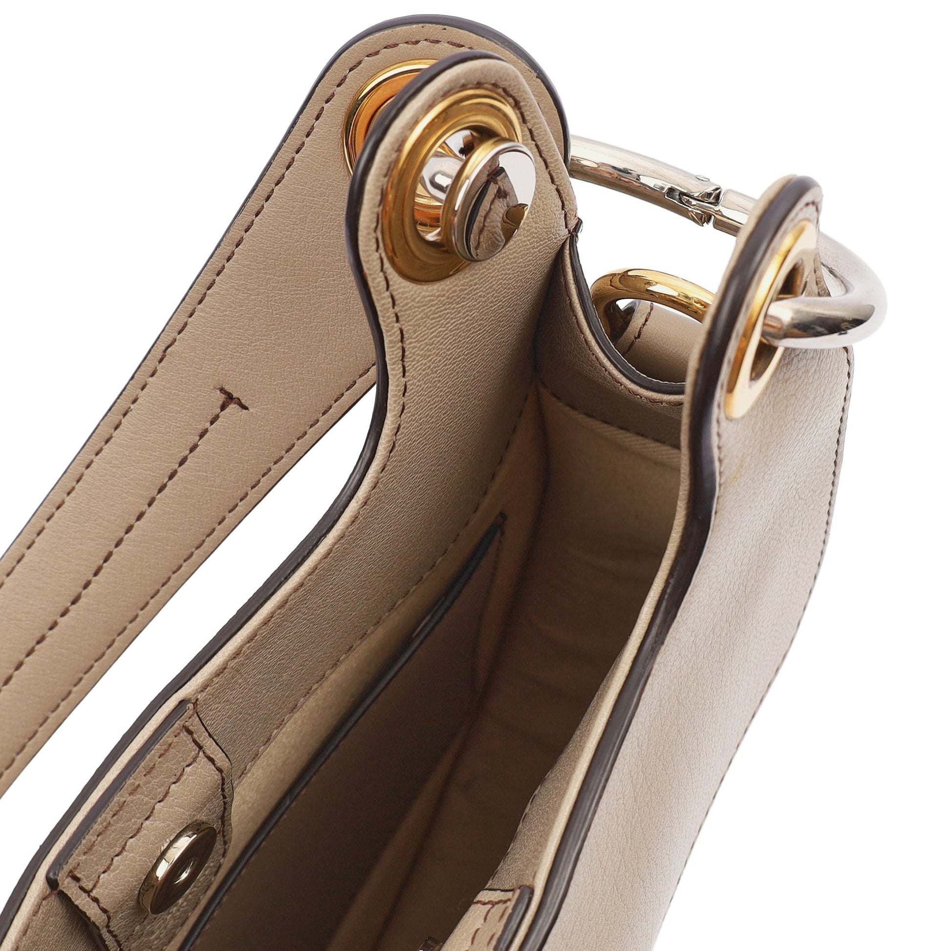 Chloe Shoulder Bag Tess - Medium in Motty Grey, Leather — Alternate View 11