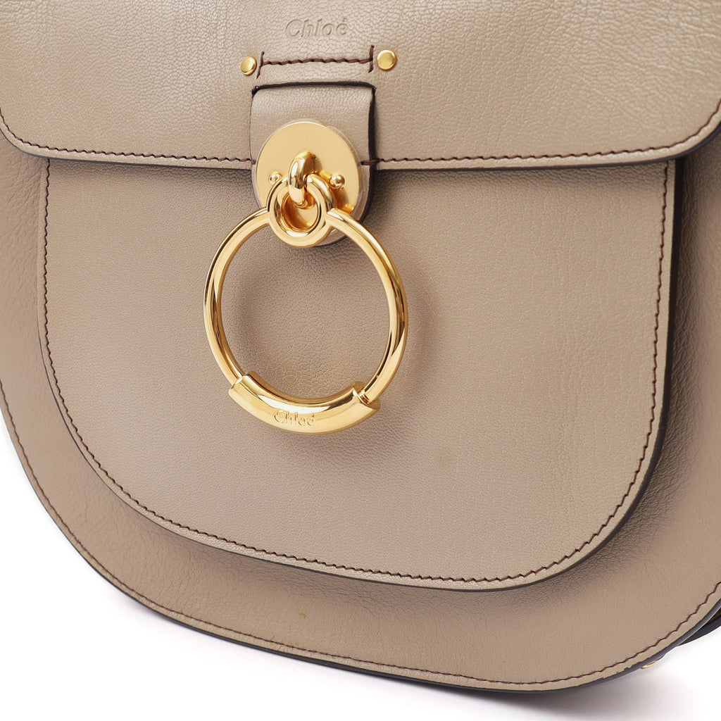Chloe Shoulder Bag Tess - Medium in Motty Grey, Leather — Alternate View 12