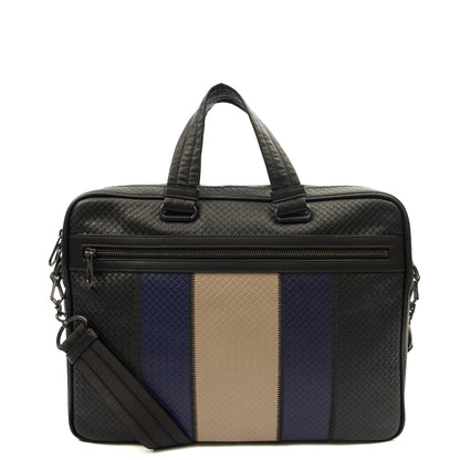 Bottega Veneta Tote Briefcase in Multi, Intrecciato Nappa — Back View