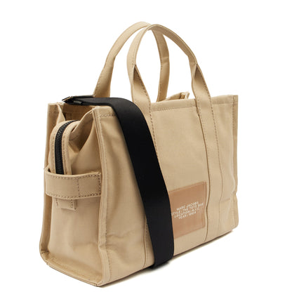 Marc Jacobs Tote The Tote Bag in Neutral, Fabric — Side View