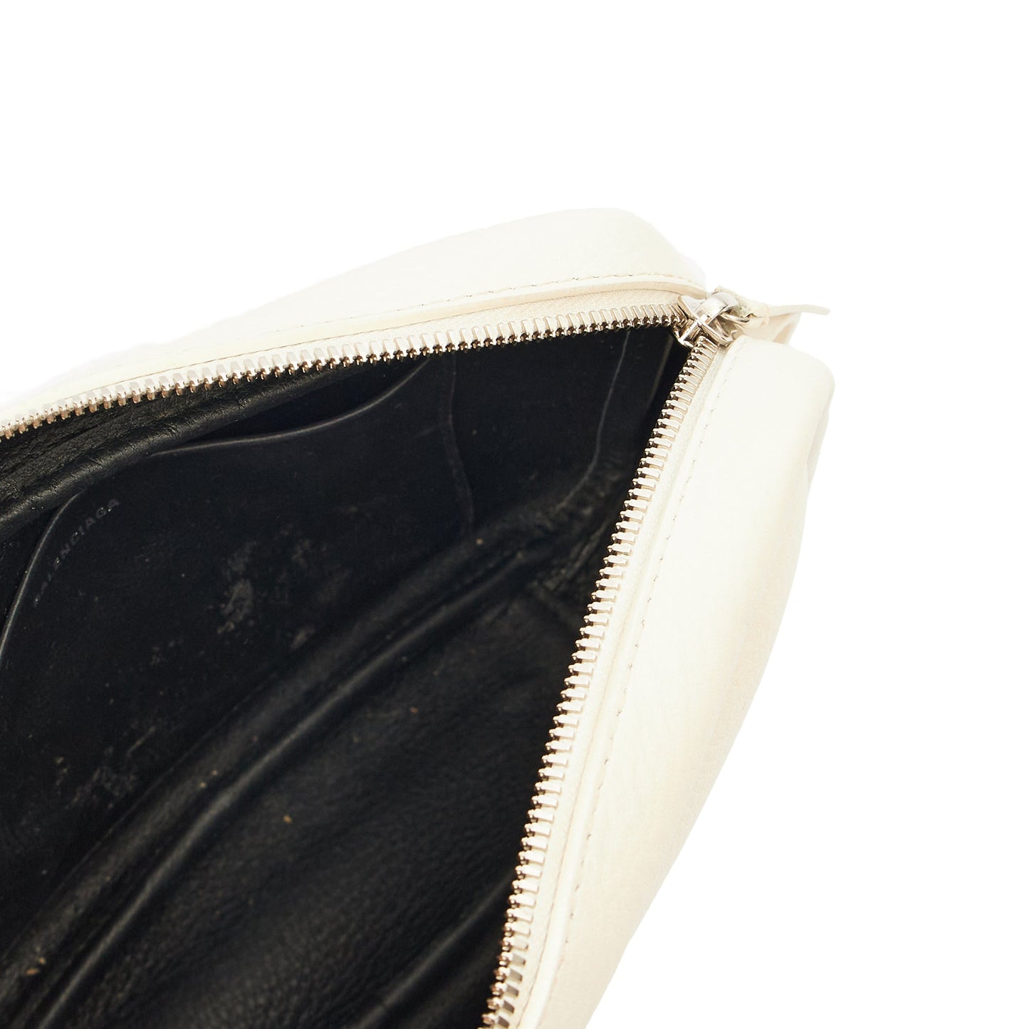 Balenciaga Cross Body Everyday Camera Bag - XS in White, Leather — Detail View