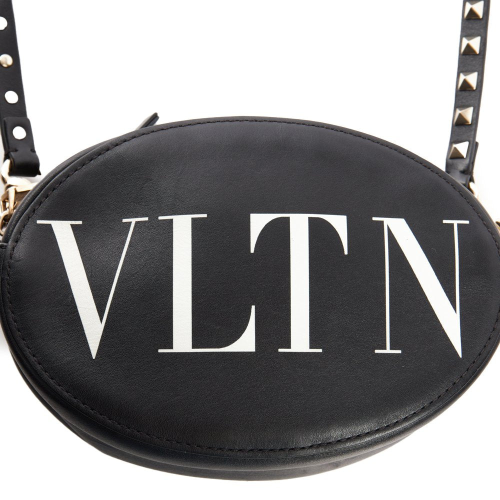 Valentino Cross Body V Logo Crossbody in Black, Calfskin — Alternate View 7