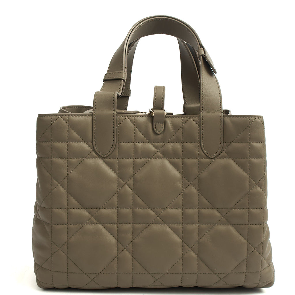 Christian Dior Tote Toujours - Medium in Green, Leather — Back View