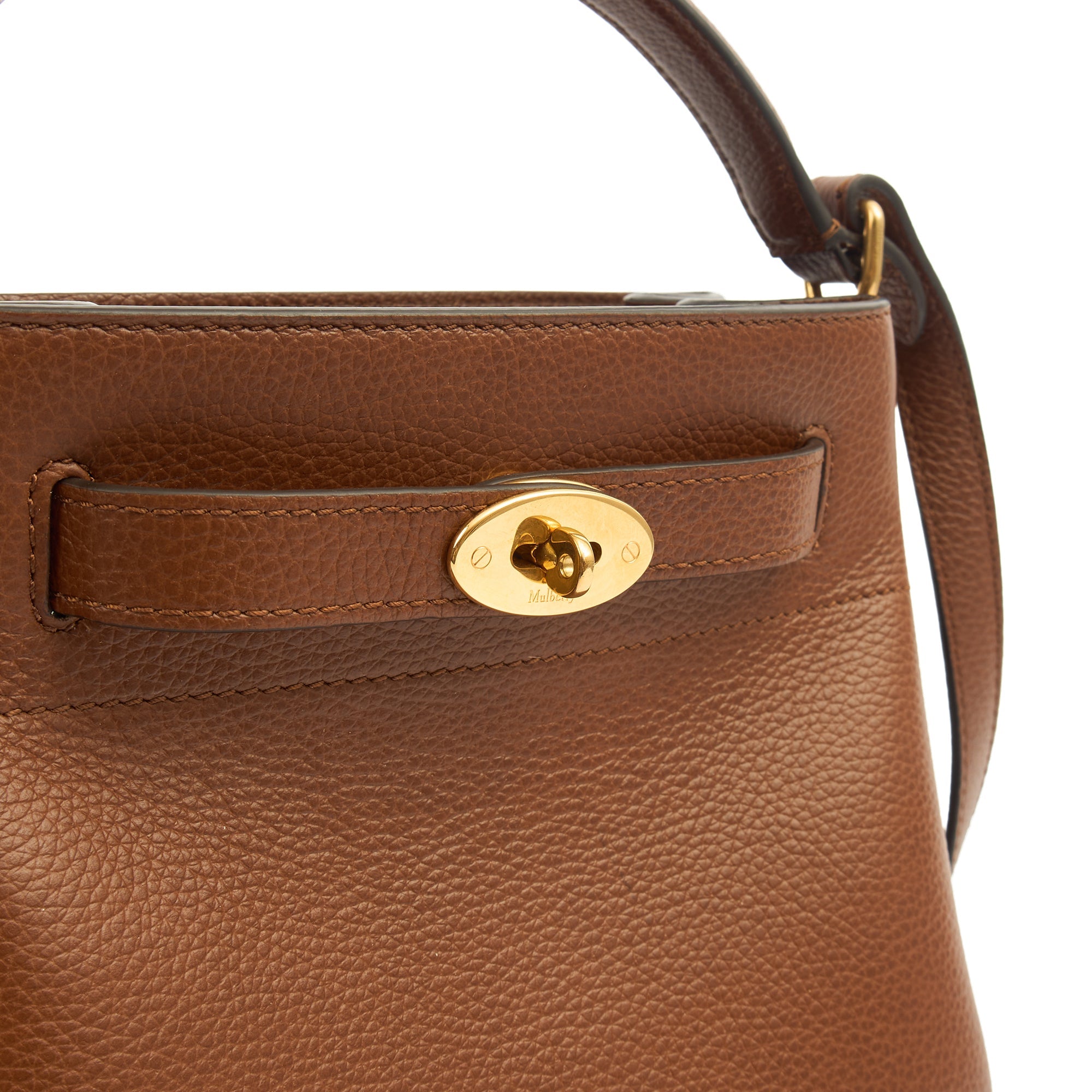 Mulberry Bucket Bag Islington in Oak, Leather — Lifestyle View