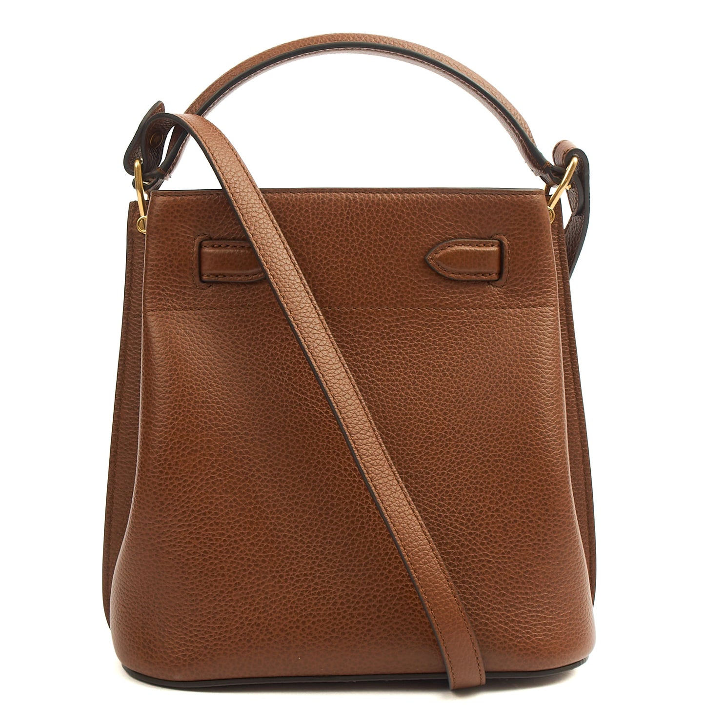 Mulberry Bucket Bag Islington in Oak, Leather — Top View
