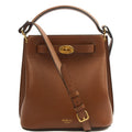 Mulberry Bucket Bag Islington in Oak, Leather — Front View