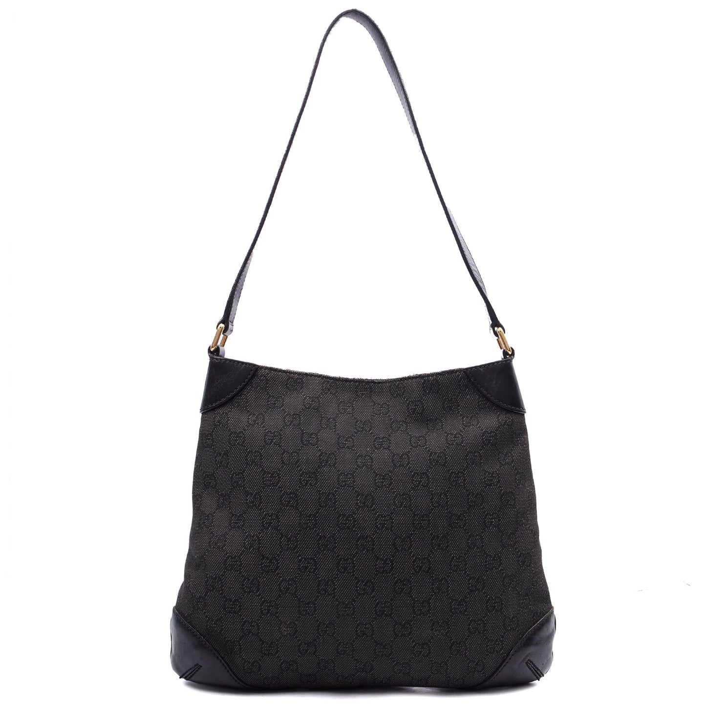 Gucci Shoulder Bag Shoulder Bag in Black, Fabric — Front View