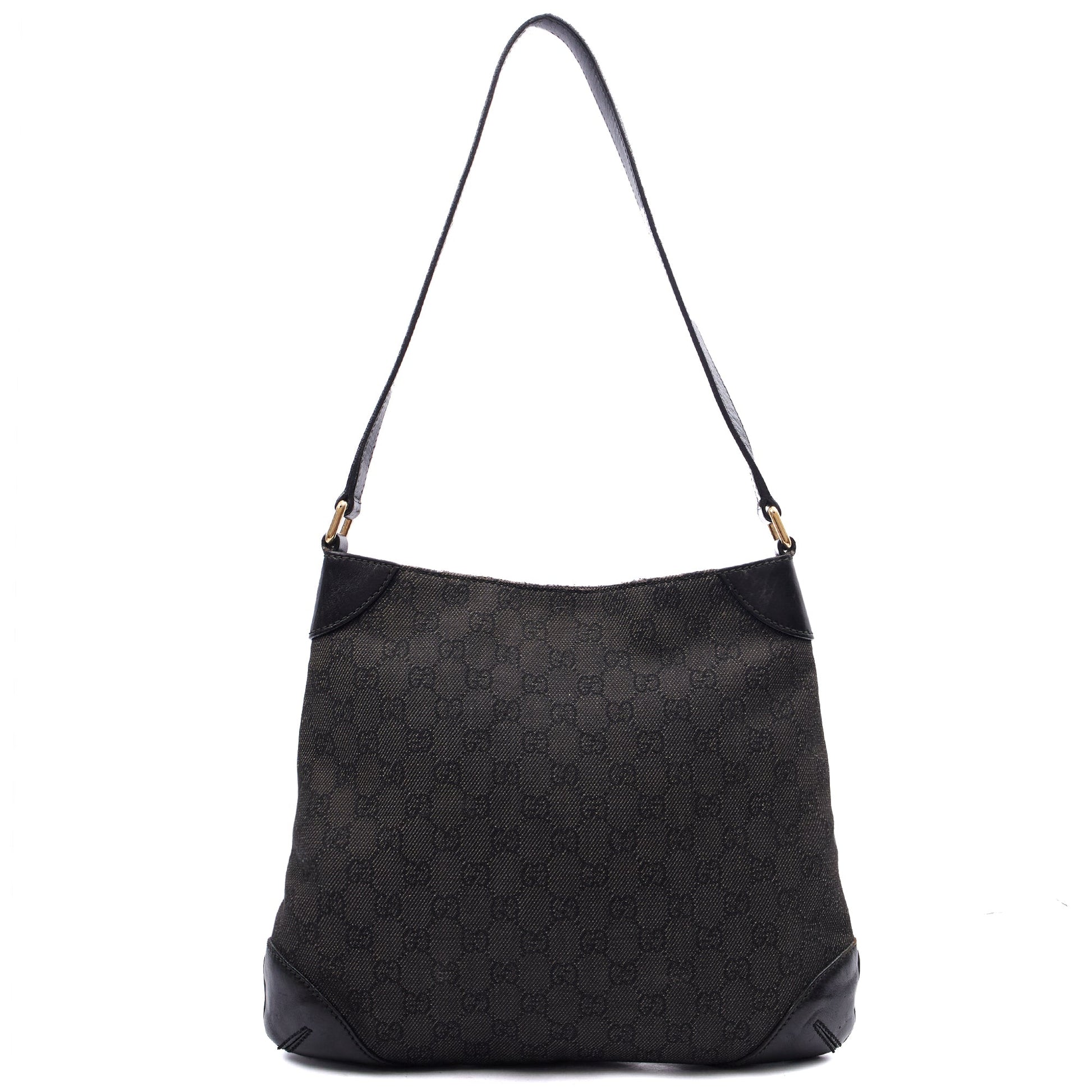Gucci Shoulder Bag Shoulder Bag in Black, Fabric — Front View