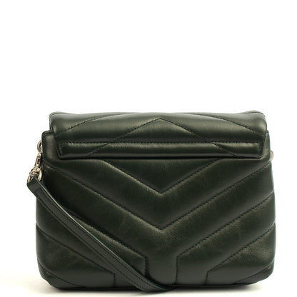 Saint Laurent Cross Body LouLou - Toy in Dark Green, Calfskin Leather — Alternate View 10