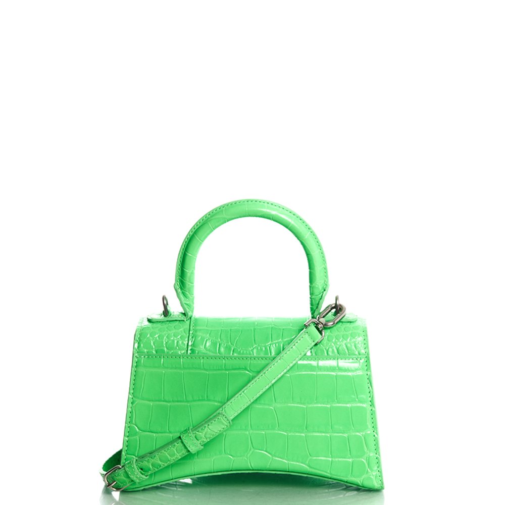 Balenciaga Top Handle Hourglass XS in Tempete, Exotic Effect Leather — Alternate View 20