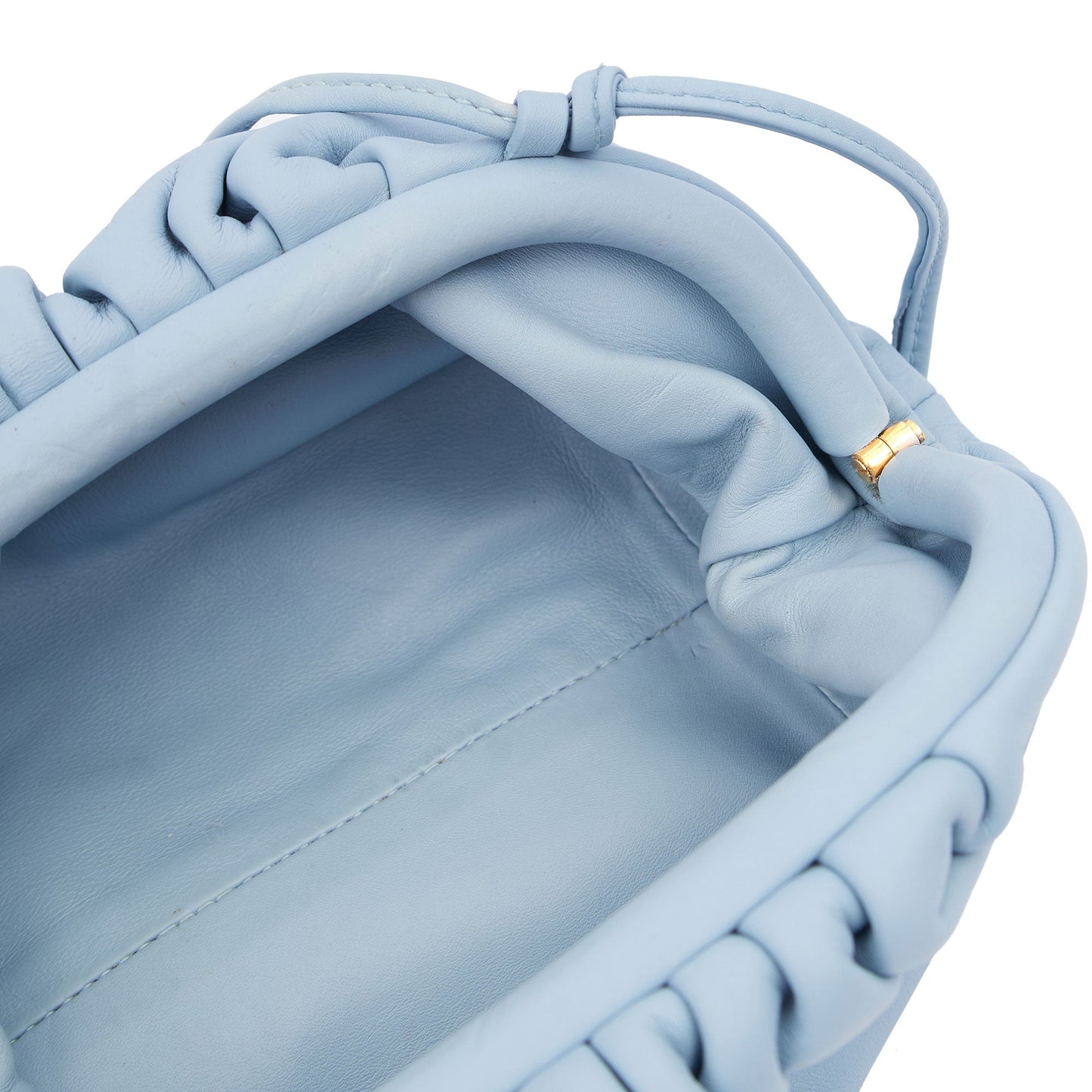 Bottega Veneta Cross Body The Pouch - Mini in Blue, Leather — Alternate View 11