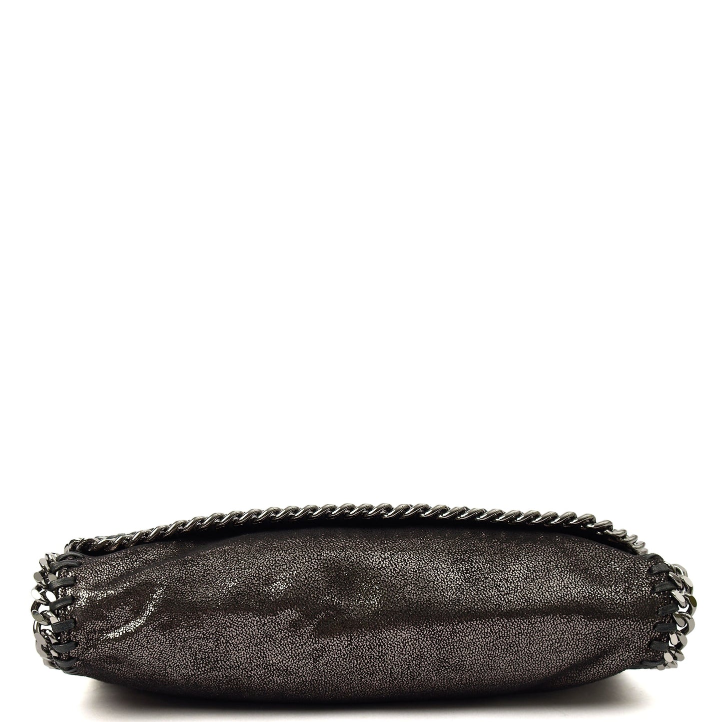 Stella McCartney Shoulder Bag Falabella Clutch in Metallic, Fabric — Detail View