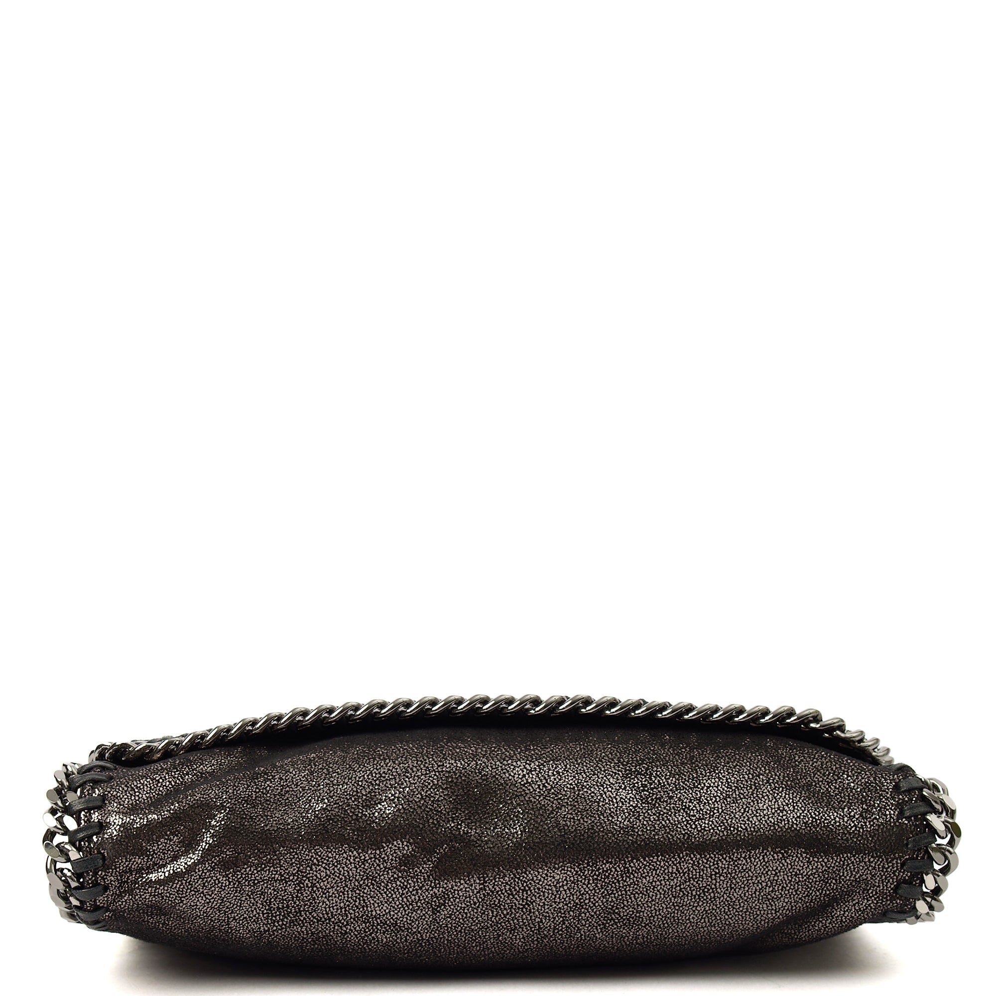 Stella McCartney Shoulder Bag Falabella Clutch in Metallic, Fabric — Detail View