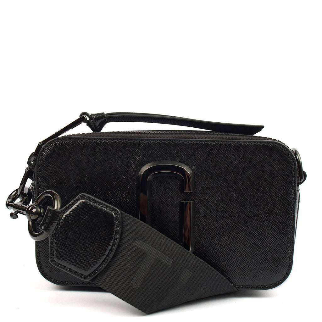Marc Jacobs Cross Body Snapshot in Black, Leather — Alternate View 7