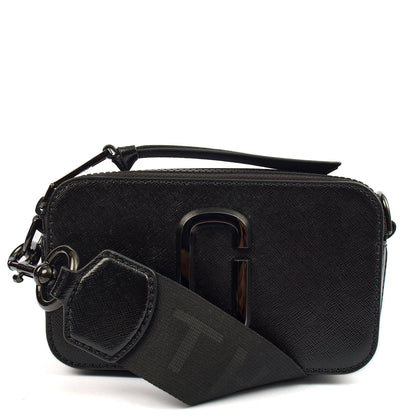 Marc Jacobs Cross Body Snapshot in Black, Leather — Alternate View 7