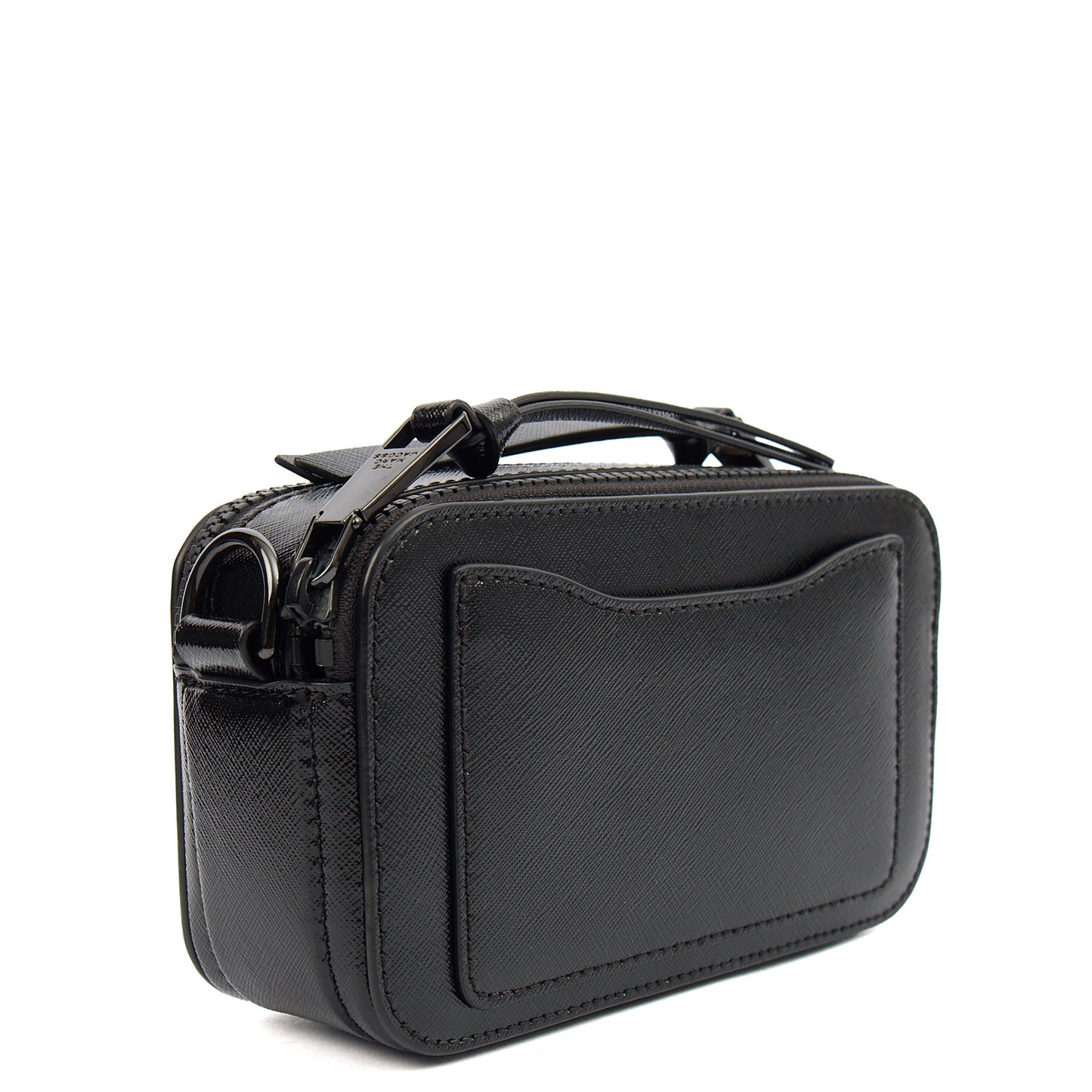 Marc Jacobs Cross Body Snapshot in Black, Leather — Back View
