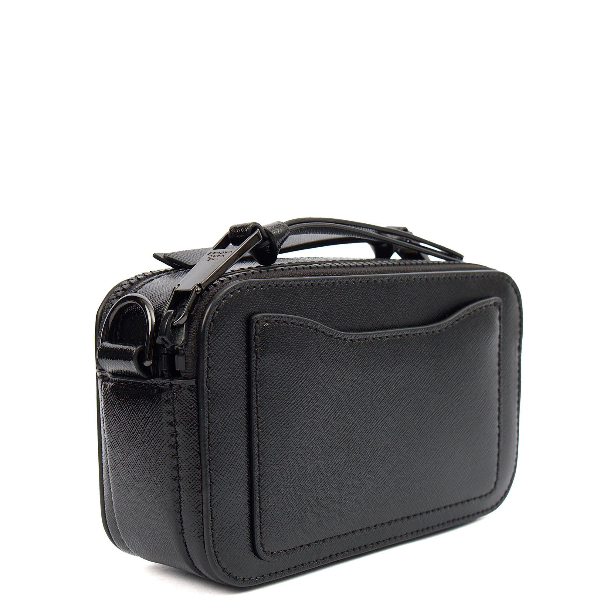 Marc Jacobs Cross Body Snapshot in Black, Leather — Back View