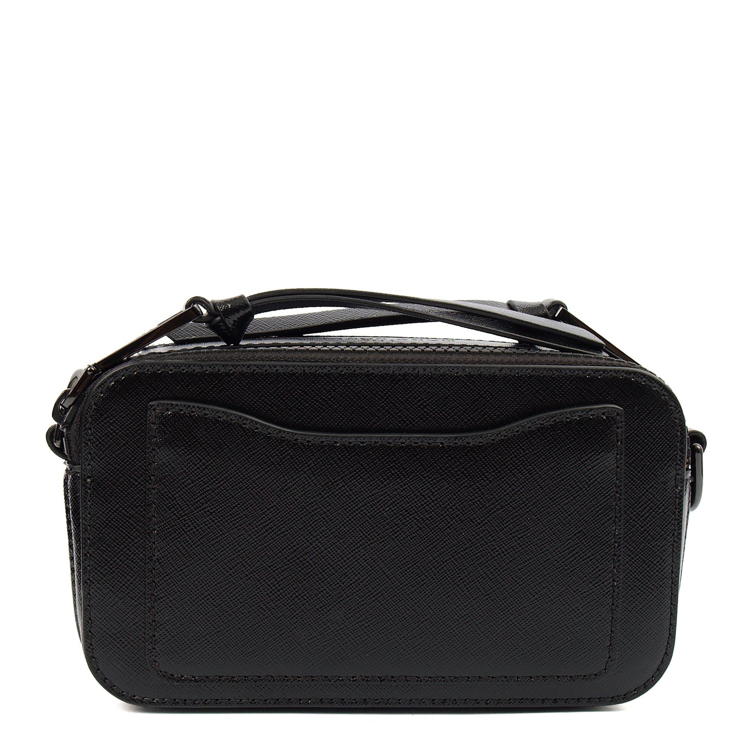 Marc Jacobs Cross Body Snapshot in Black, Leather — Top View