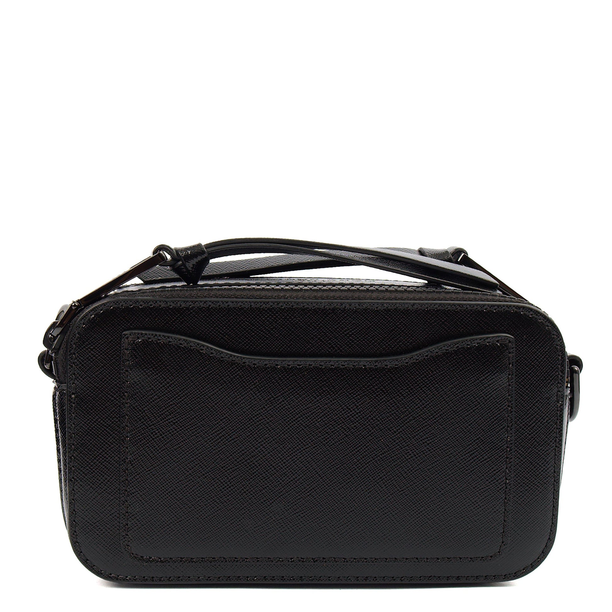 Marc Jacobs Cross Body Snapshot in Black, Leather — Top View