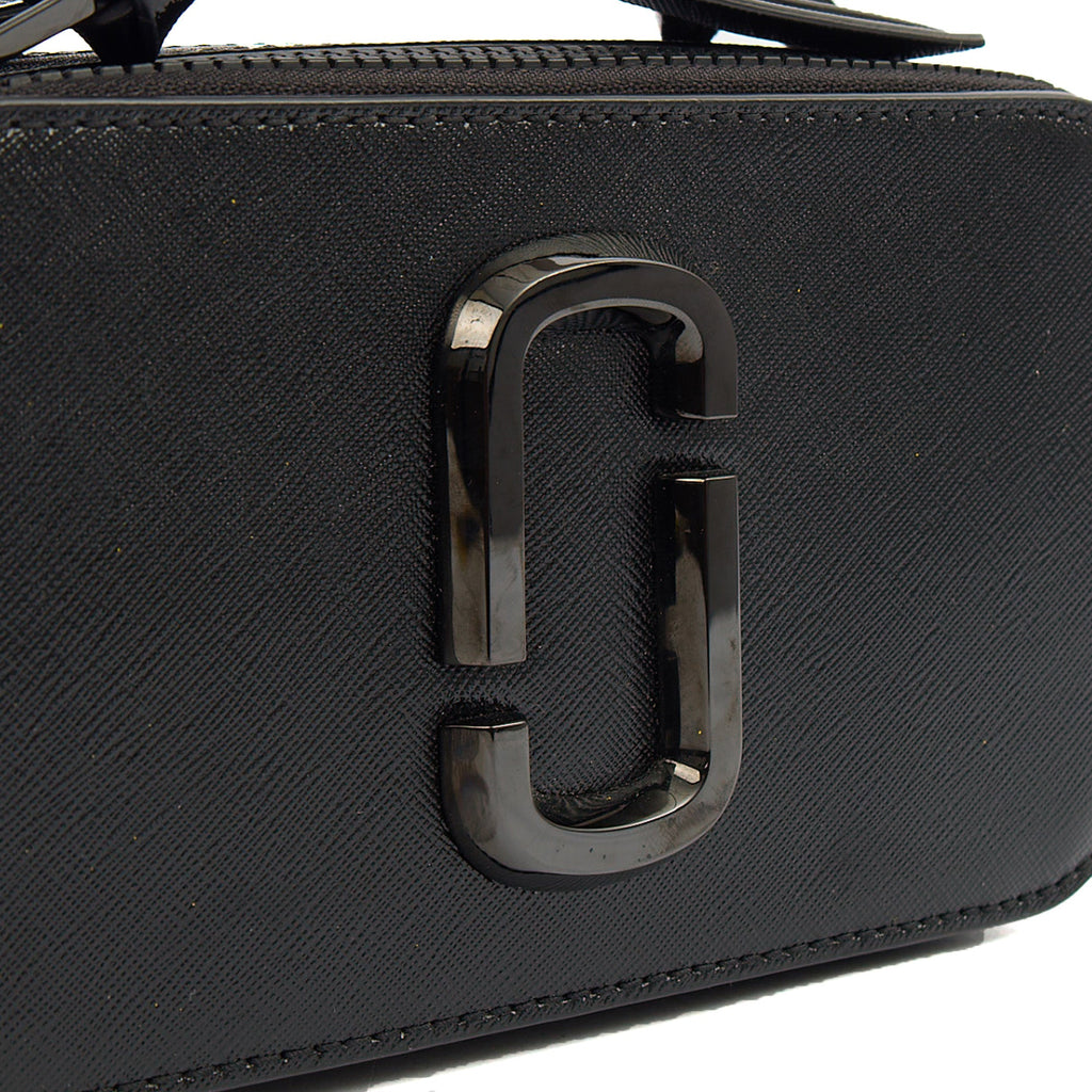 Marc Jacobs Cross Body Snapshot in Black, Leather — Side View