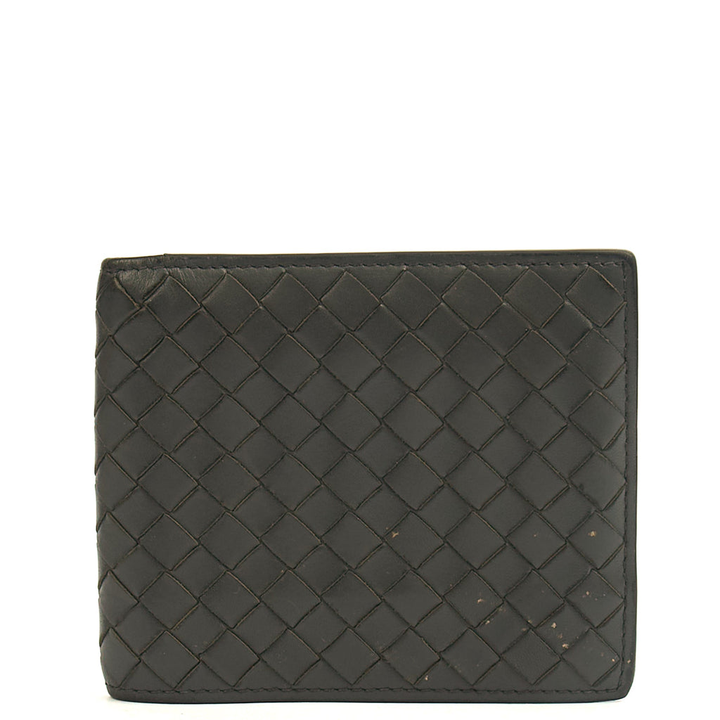 Bottega Veneta Wallet Bi-Fold Wallet in Black, Intrecciato Nappa — Alternate View 7