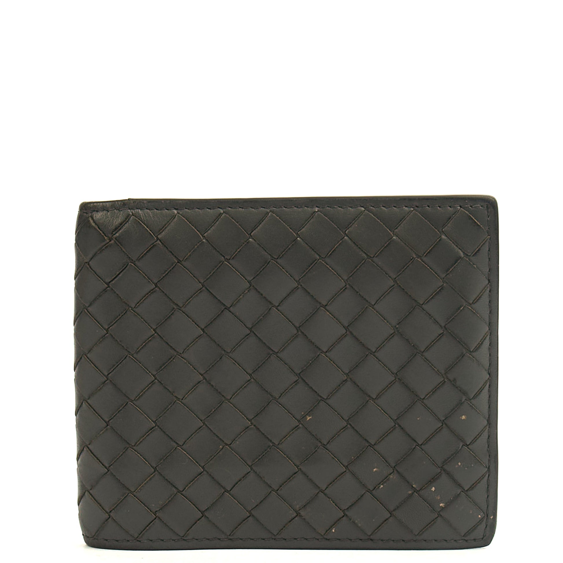 Bottega Veneta Wallet Bi-Fold Wallet in Black, Intrecciato Nappa — Alternate View 7
