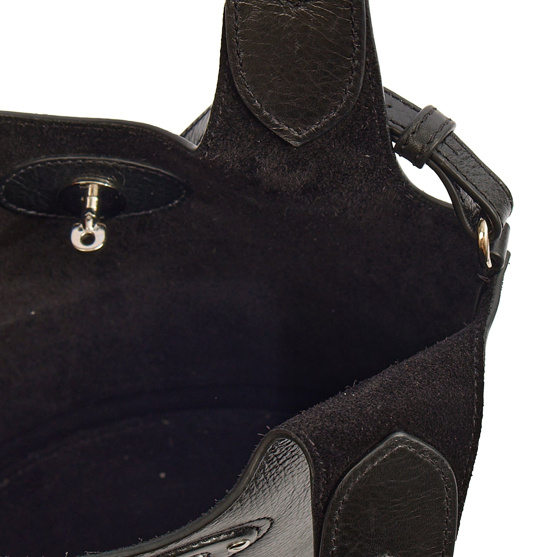 Mulberry Bucket Bag Lily - Tote  in Black, Crinkle Patent — Alternate View 12