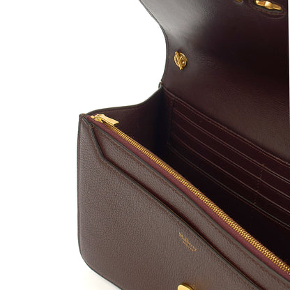 Mulberry Cross Body Darley in Oxblood, Calfskin Leather — Detail View