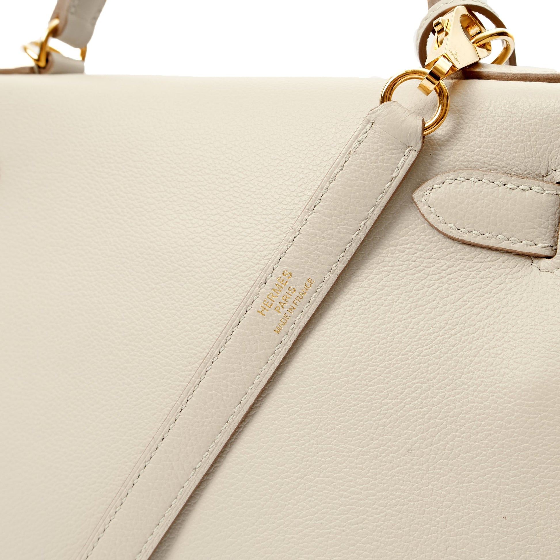 Hermes Top Handle Kelly 28 in Gris Perle, Evercolour — Alternate View 11