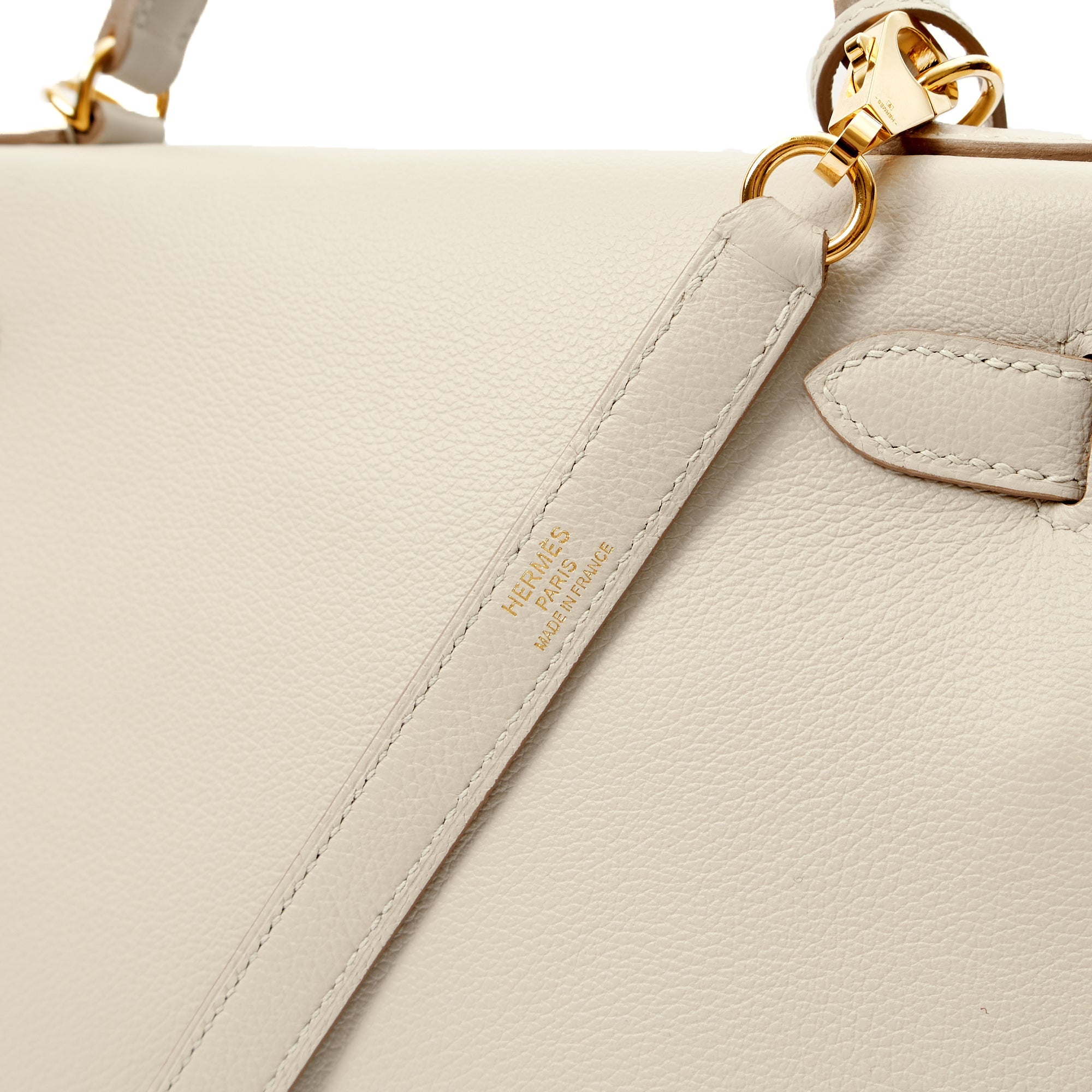 Hermes Top Handle Kelly 28 in Gris Perle, Evercolour — Alternate View 26