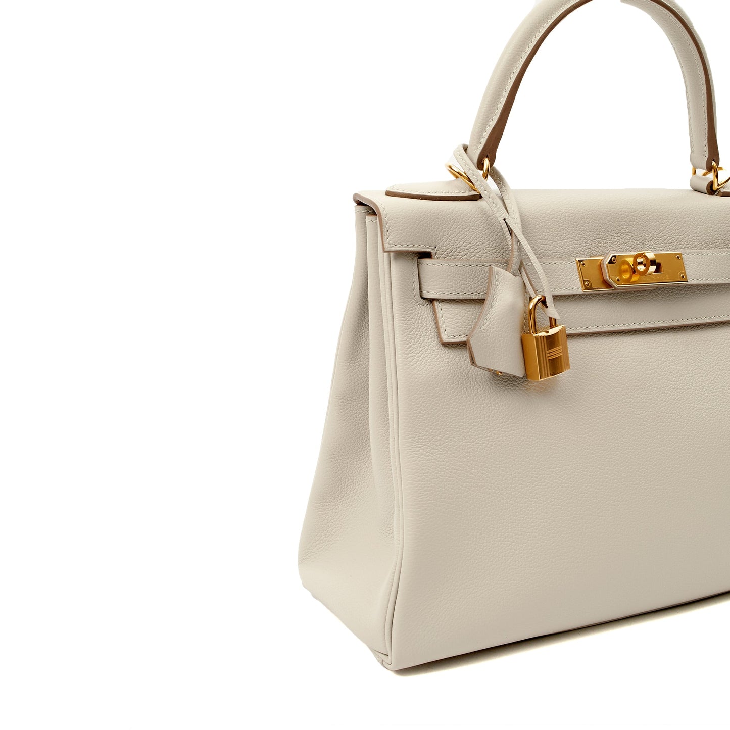 Hermes Top Handle Kelly 28 in Gris Perle, Evercolour — Alternate View 29