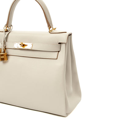 Hermes Top Handle Kelly 28 in Gris Perle, Evercolour — Alternate View 28