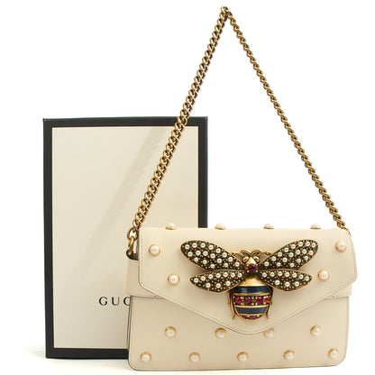 Gucci Cross Body Queen Margaret in Cream, Leather — Alternate View 12