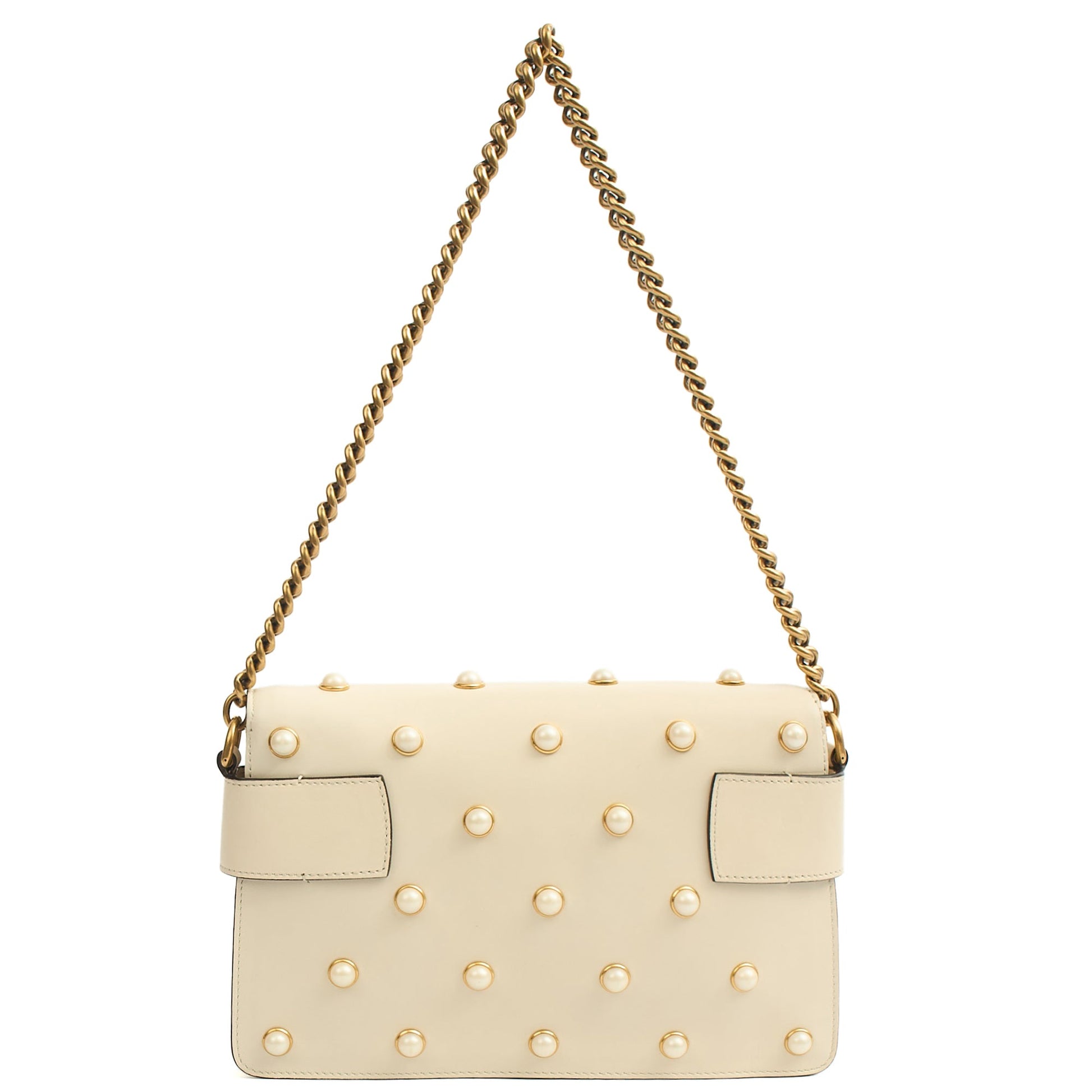 Gucci Cross Body Queen Margaret in Cream, Leather — Alternate View 9