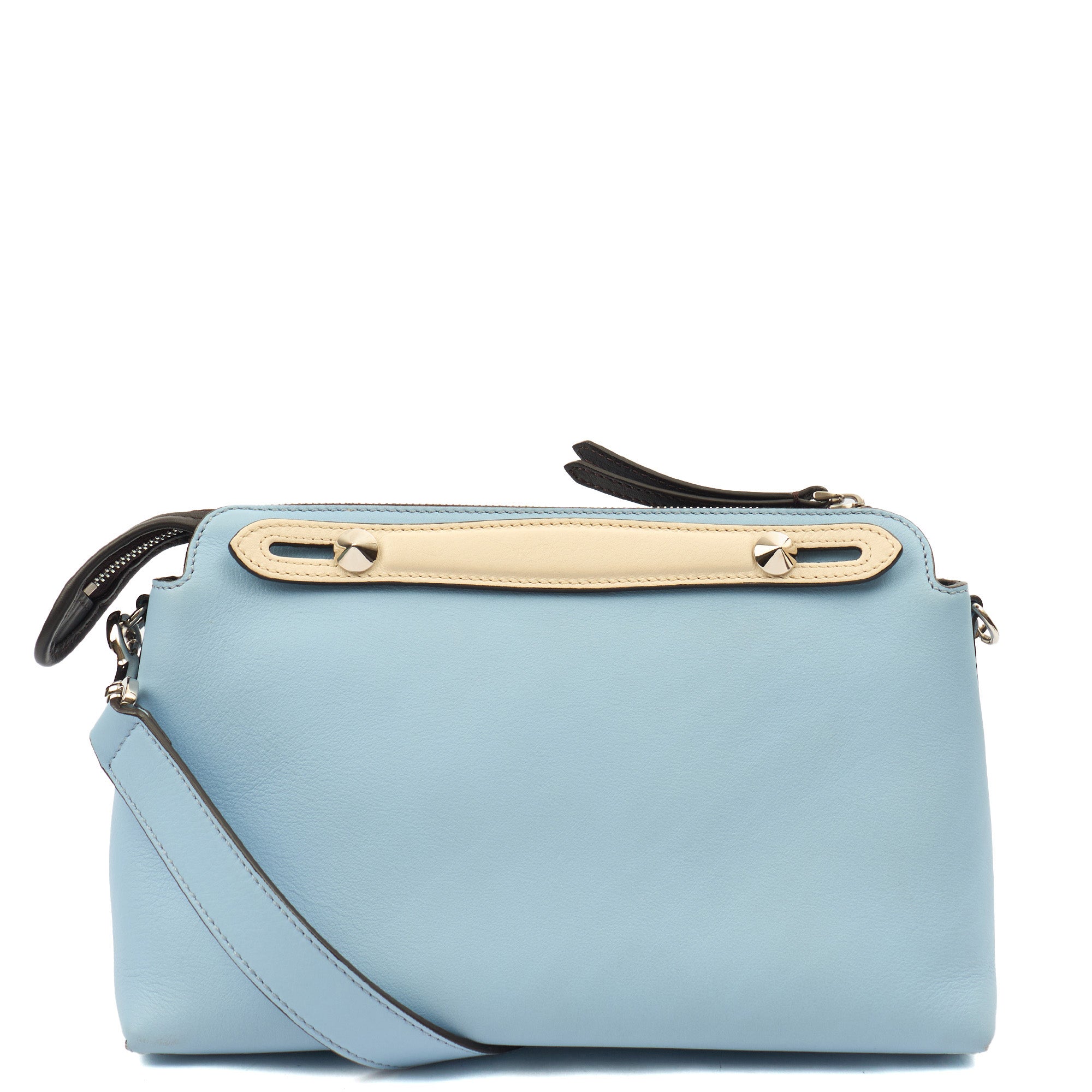 Fendi Tote By The Way - Medium in Blue, Leather — Top View