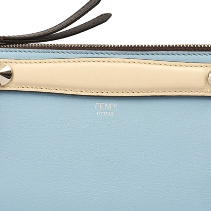 Fendi Tote By The Way - Medium in Blue, Leather — Lifestyle View