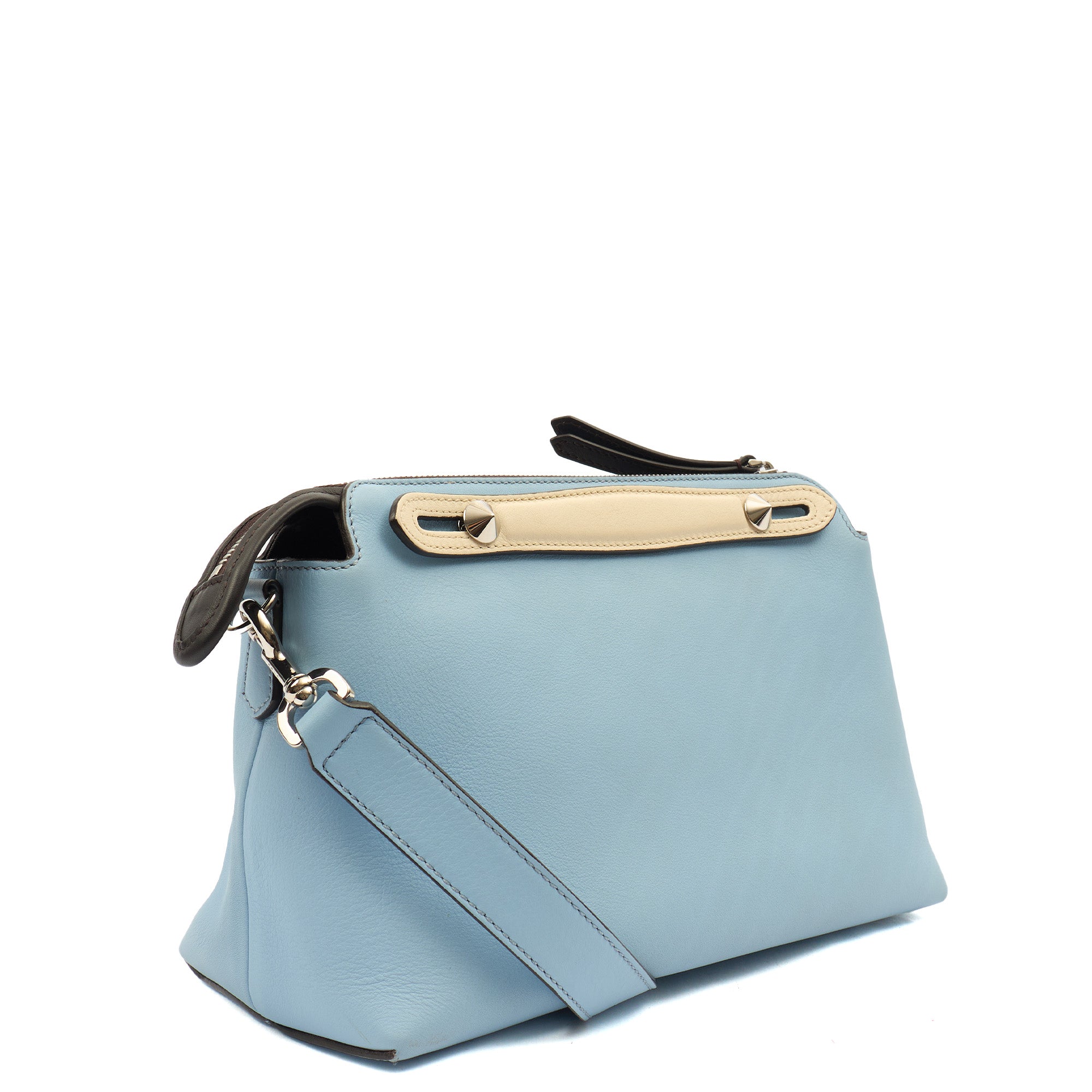 Fendi Tote By The Way - Medium in Blue, Leather — Back View