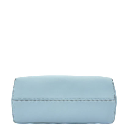 Fendi Tote By The Way - Medium in Blue, Leather — Detail View