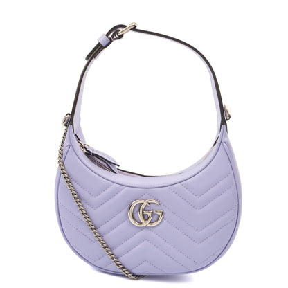 Gucci Top Handle Half Moon Hobo in Purple, Leather — Alternate View 7