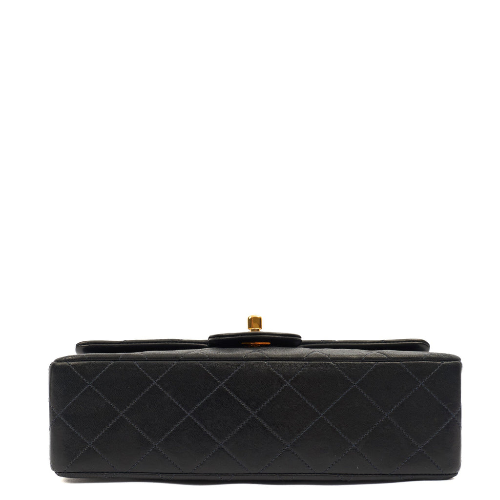 Chanel Cross Body Classic Double Flap - Small in Navy, Lambskin Leather — Alternate View 15