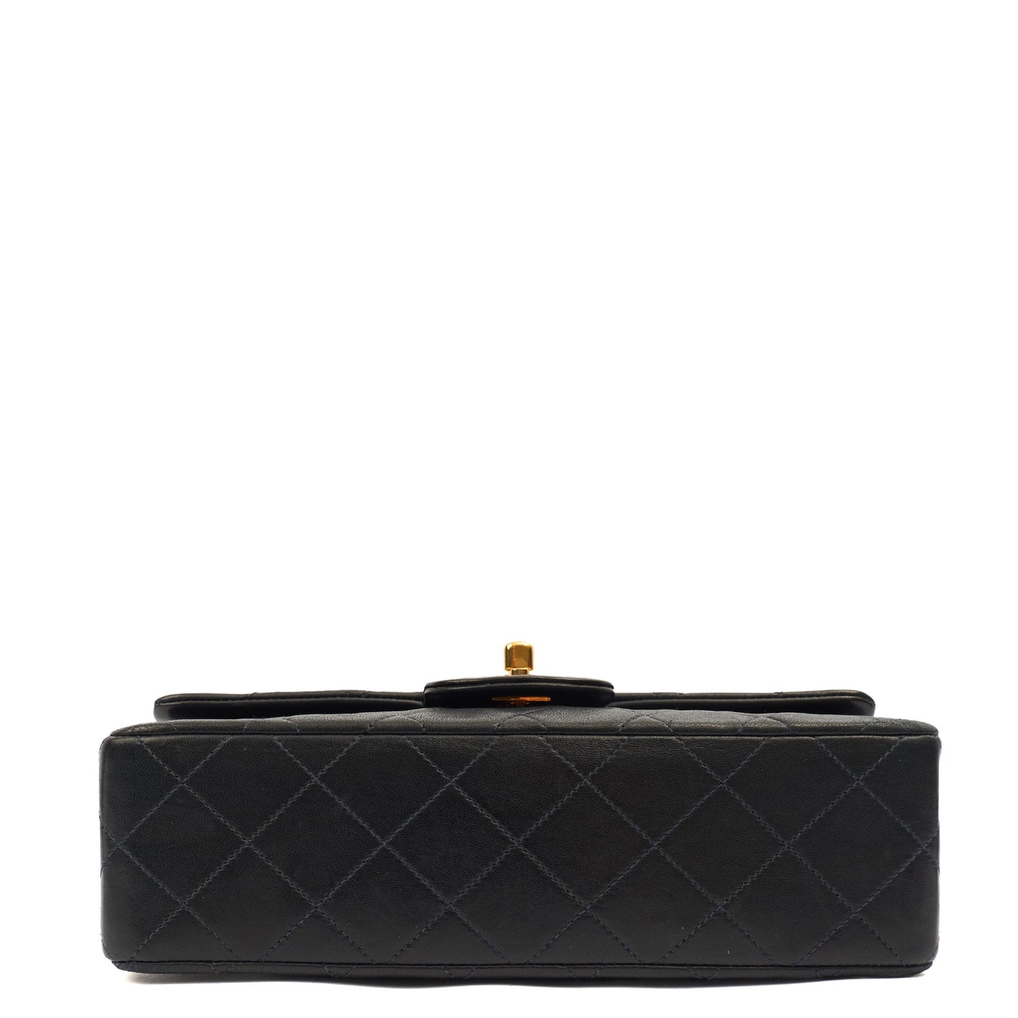 Chanel Cross Body Classic Double Flap - Small in Navy, Lambskin Leather — Alternate View 15