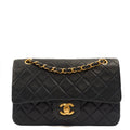Chanel Cross Body Classic Double Flap - Small in Navy, Lambskin Leather — Front View