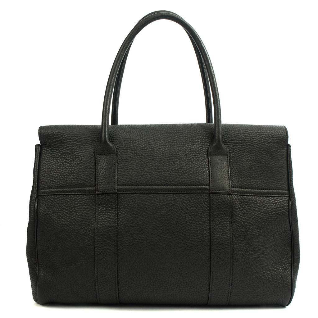 Mulberry Tote Bayswater Heritage in Black, Leather — Back View