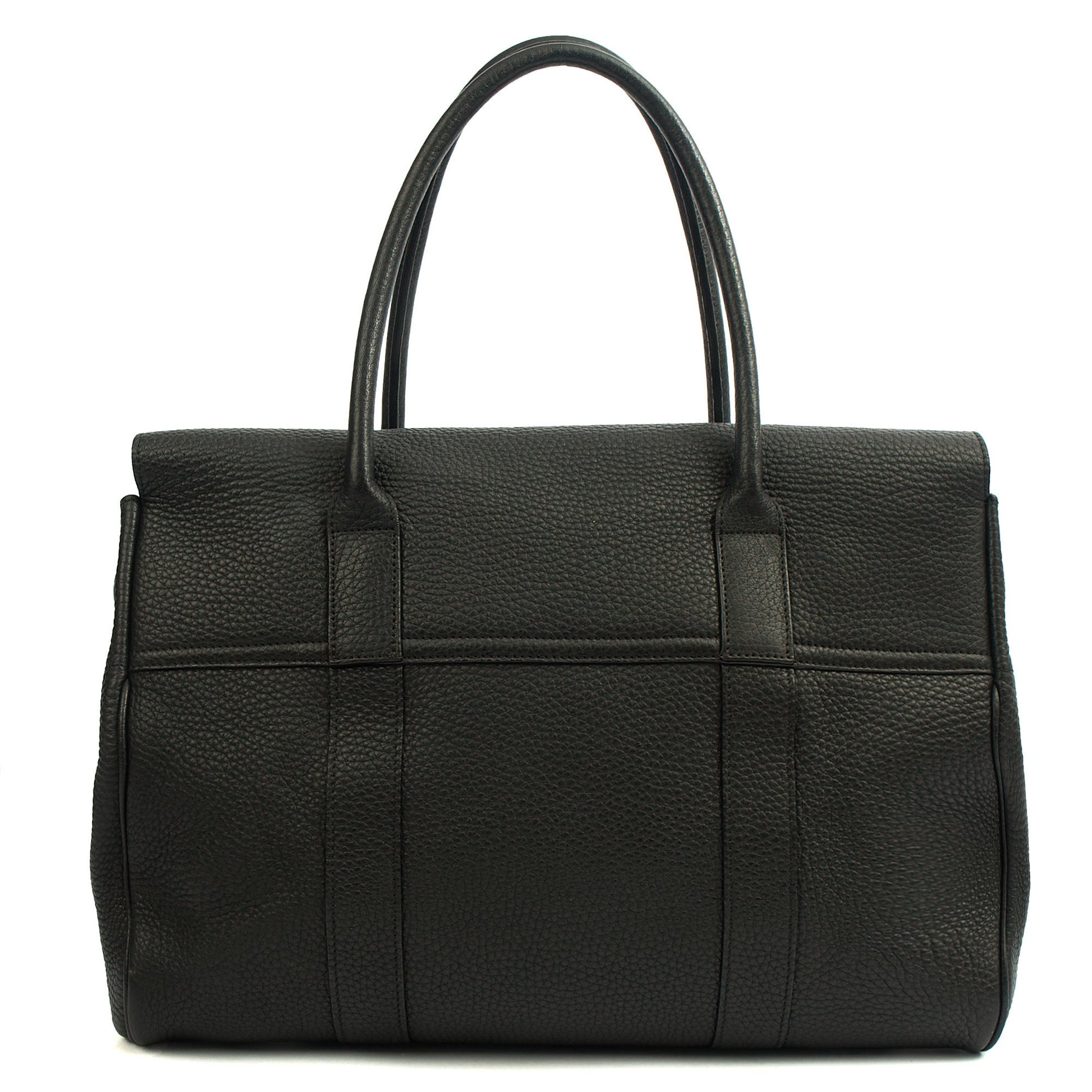 Mulberry Tote Bayswater Heritage in Black, Leather — Back View