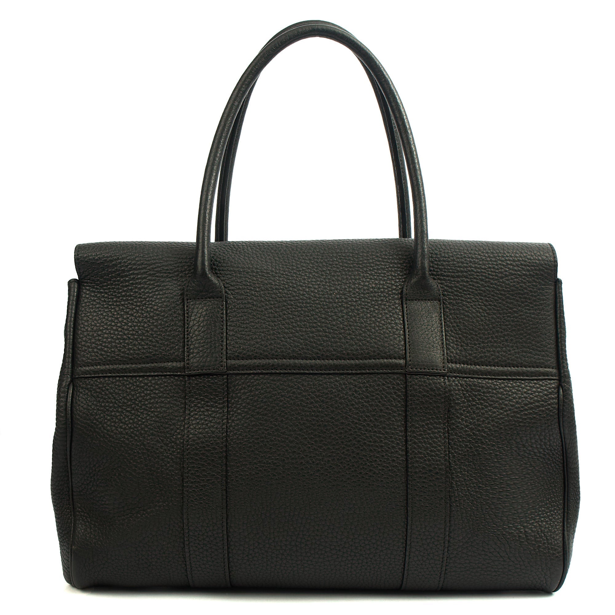 Mulberry Tote Bayswater Heritage in Black, Leather — Back View