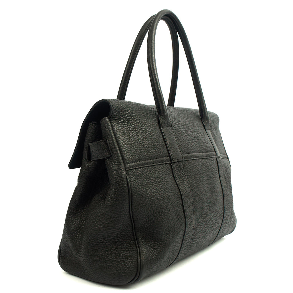 Mulberry Tote Bayswater Heritage in Black, Leather — Side View